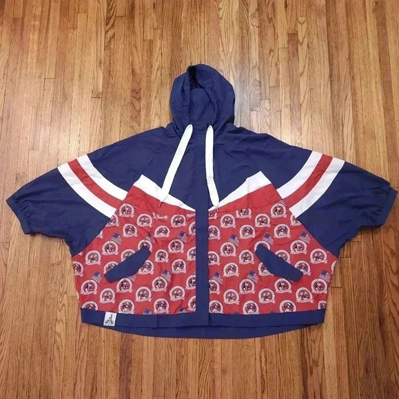 Disney World Vault Collection Adult Windbreaker Parka Size XXL - Picture 1 of 9